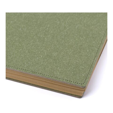 Hardcover-Notizbuch aus recyceltem Karton Caleb Grün | ohne Werbeanbringung | Nicht verfügbar | Nicht verfügbar
