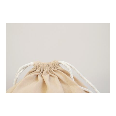 Kordelzugtasche aus recycelter Baumwolle Joy Schwarz | ohne Werbeanbringung | Nicht verfügbar | Nicht verfügbar