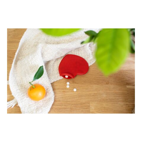 Pfefferminzbonbons &#039;Heart&#039; aus Kunststoff Rot | ohne Werbeanbringung | Nicht verfügbar | Nicht verfügbar