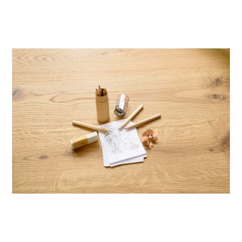 Buntstifte-Set &#039;Toby&#039;, 6-tlg. Schwarz | ohne Werbeanbringung | Nicht verfügbar | Nicht verfügbar