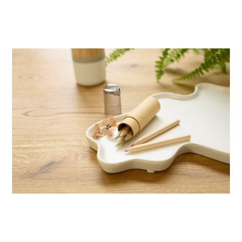 Buntstifte-Set 'Toby', 6-tlg. Rot | ohne Werbeanbringung | Nicht verfügbar | Nicht verfügbar