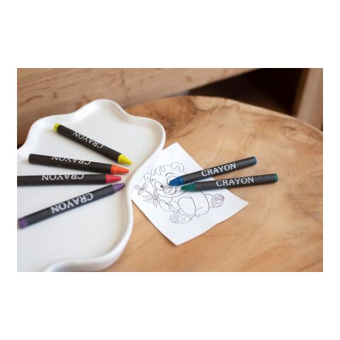 Wachsmalkreide-Set &#039;Susanna&#039; 6-tlg. bunt | ohne Werbeanbringung | Nicht verfügbar | Nicht verfügbar