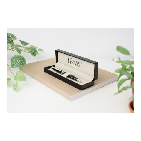 Charles Dickens Kugelschreiber &#039;Troja&#039; aus Metall Schwarz | ohne Werbeanbringung | Nicht verfügbar | Nicht verfügbar