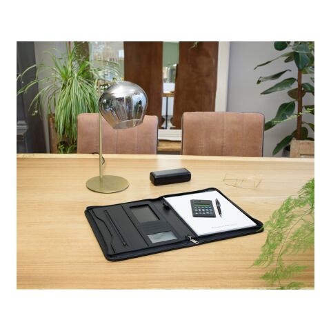 Charles Dickens Dokumentenmappe &#039;Nancy&#039; mit Metall-Label und Hülle aus Kunstleder Schwarz | ohne Werbeanbringung | Nicht verfügbar | Nicht verfügbar