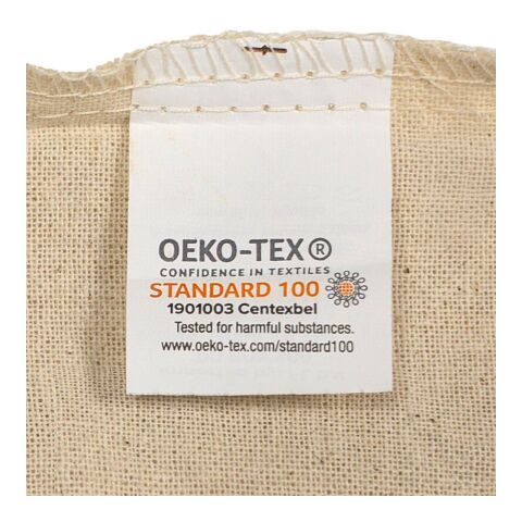 Kordelzug-Rucksack aus Öko-Tex-Baumwolle (150 g/m2) Georgia beige | ohne Werbeanbringung | Nicht verfügbar | Nicht verfügbar