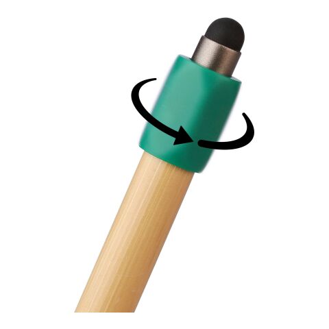 Bambus-Kugelschreiber Fenn Grün | ohne Werbeanbringung | Nicht verfügbar | Nicht verfügbar