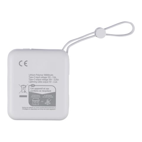 Recycelte ABS-Powerbank Jona Schwarz | ohne Werbeanbringung