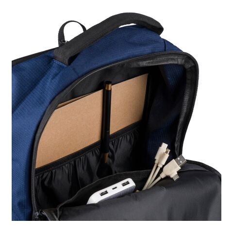 rPET (300D) Polyester Ocean Bound Rucksack Tova Schwarz | ohne Werbeanbringung | Nicht verfügbar | Nicht verfügbar