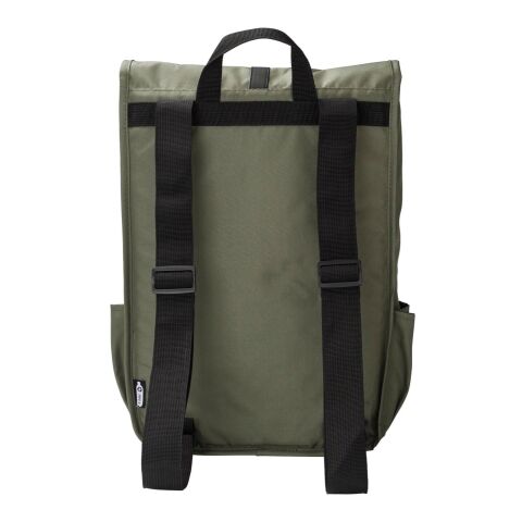 RPET Polyester (300D) Rucksack mit Lasche Lyric Blau