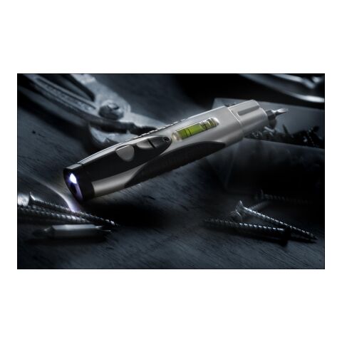 Multifunktionswerkzeug &#039;Creative&#039; aus Kunststoff Schwarz/Silber | ohne Werbeanbringung | Nicht verfügbar | Nicht verfügbar