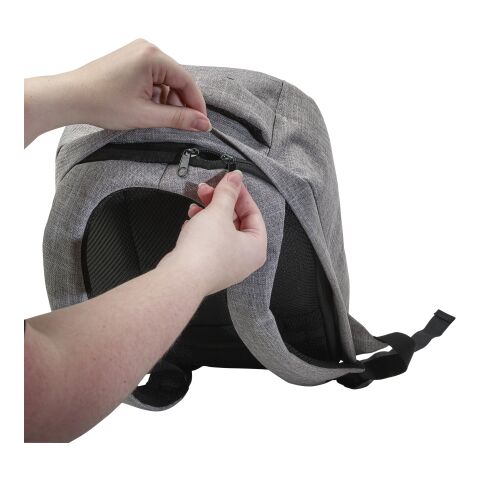 Antidiebstahl Rucksack &#039;Warschau&#039; aus Polyester dunkelrot | ohne Werbeanbringung | Nicht verfügbar | Nicht verfügbar