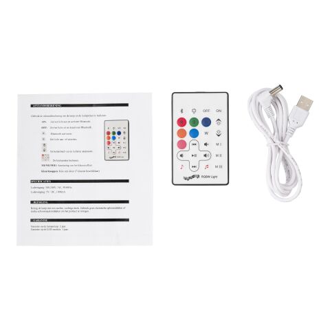 Plastic LED speaker Weiß | ohne Werbeanbringung | Nicht verfügbar | Nicht verfügbar