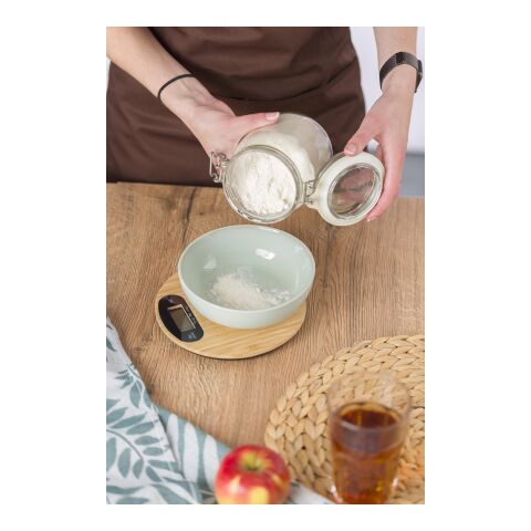 Küchenwaage aus Bambus Braun | ohne Werbeanbringung | Nicht verfügbar | Nicht verfügbar