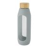 Tidan 600 ml Flasche aus Borosilikatglas mit Silikongriff Standard | grau | ohne Werbeanbringung | Nicht verfügbar | Nicht verfügbar