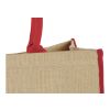 The Large Jute Tragetasche Standard | natur-rot | ohne Werbeanbringung | Nicht verfügbar | Nicht verfügbar