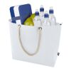 Panama Strandkühltasche mit Kordelgriffen aus recyceltem GRS-Material Standard | weiß | ohne Werbeanbringung | Nicht verfügbar | Nicht verfügbar
