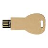 Schlüssel USB-Stick 2.0 aus recyceltem Papier Kraftpapier | 64 GB | 1-farbiger Tampondruck | Vorderseite | 36 mm x 14 mm