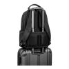BOSTON SOLID. Laptop-Rucksack (17") aus 150D Nylon mit 2 gepolsterten Fächern schwarz