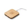 DALTON. Superschnelles 15W wireless Ladegerät aus Bambus Natur