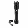 YVIAN. Recycled aluminium rechargeable torch (100% rAL) 10 W schwarz | ohne Werbeanbringung | Nicht verfügbar | Nicht verfügbar | Nicht verfügbar