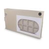 Sagaform Ditte Keramik-Servierplatte 36 x 20 cm Beige | Gravur | Oberseite | 50 mm x 50 mm