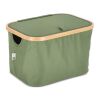 InSideOut rPET faltbarer Korb Sogne 38 x 26 x 25cm Olivgrün | ohne Werbeanbringung | Nicht verfügbar | Nicht verfügbar