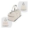 InSideOut Reuuz Canvas Reise-/Sporttasche 28 x 56 x 28 cm Beige-Schwarz | Digital Transferdruck | Fach | 140 mm x 140 mm