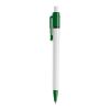 Kugelschreiber Baron Colour Hardcolour Weiss-Grün | 1-farbiger Siebdruck | 180° vom Clip | 45 mm x 25 mm | Nicht verfügbar