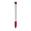 Kugelschreiber Apollo Hardcolour Weiss-Rot Weiß | 1-farbiger Siebdruck | in Verlängerung vom Clip | 40 mm x 25 mm | Nicht verfügbar