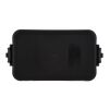 Doppelte Lunchbox mit Besteck Schwarz | 1-farbiger Tampondruck | Deckel | 50 mm x 50 mm