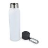 Karabiner mattierte Isolierflasche 600 ml Weiss | ohne Werbeanbringung | Nicht verfügbar | Nicht verfügbar