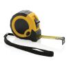 3m/16mm Maßband mit Stop-Taste aus RCS recycelt. Kunststoff gelb-schwarz | ohne Werbeanbringung | Nicht verfügbar | Nicht verfügbar