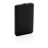 5.000 mAh Powerbank mit integriertem Kabel schwarz
