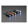 Flash Schlüsselanhänger-Taschenlampe aus RCS rec. Aluminium blau | ohne Werbeanbringung | Nicht verfügbar | Nicht verfügbar