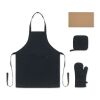 Küchen-Set recy. Baumwolle schwarz