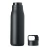 Doppelwandige Flasche 500ml schwarz | ohne Werbeanbringung | Nicht verfügbar | Nicht verfügbar | Nicht verfügbar
