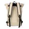 rPET (600D) Rolltop-Rucksack Marlene beige | ohne Werbeanbringung | Nicht verfügbar | Nicht verfügbar