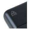 Recycelte ABS-Powerbank Rayen Schwarz | ohne Werbeanbringung