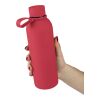 Doppelwandige Trinkflasche aus recyceltem Edelstahl (500 ml) Sena Rot | ohne Werbeanbringung | Nicht verfügbar | Nicht verfügbar