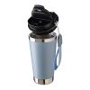 Doppelwandiger Trinkbecher aus recyceltem Edelstahl 500 ml Kayla pastellblau