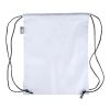 rPET 210D Polyester Rucksack mit Kordelzug Calix Weiß