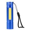 Taschenlampe aus recyceltem Aluminium COB Sami Rot