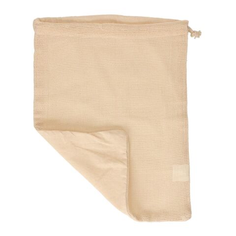 Obst- und Gemüsebeutel Cotton "ECOCARE", Materialmix natur