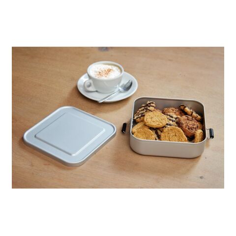 Vorratsdose &quot;Quadrado&quot;, small silber | ohne Werbeanbringung | Nicht verfügbar | Nicht verfügbar