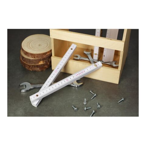 Zollstock &quot;Craft&quot; 2m weiß | ohne Werbeanbringung | Nicht verfügbar | Nicht verfügbar