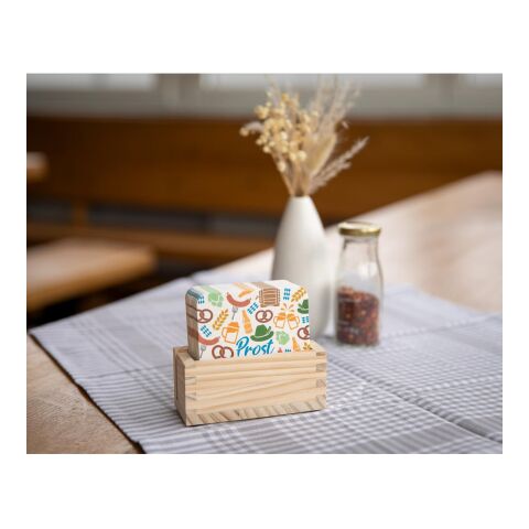 Bierdeckel-Ständer &quot;Gastro&quot; natur | ohne Werbeanbringung | Nicht verfügbar | Nicht verfügbar