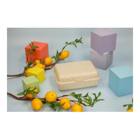 Vorratsdose &quot;School-Box&quot; groß, ISCC-zertifiziert beigebraun | ohne Werbeanbringung | Nicht verfügbar | Nicht verfügbar