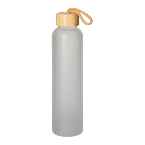 Glasflasche &quot;Bamboo&quot; 750 ml, Frosted grau | ohne Werbeanbringung | Nicht verfügbar | Nicht verfügbar