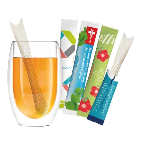 Bio TeaStick auf Karte, individual ohne Werbeanbringung | TeaFlyer XL