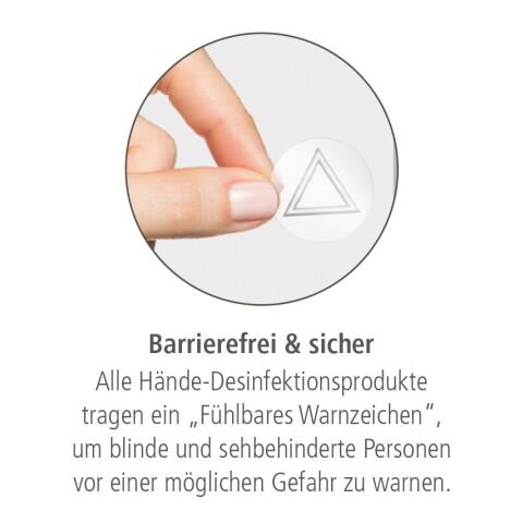 50 ml Flasche - Hände-Desinfektionsgel (DIN EN 1500) - Body Label Transparent | 4C &quot;Body Label&quot; glänzend